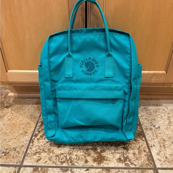 Fjallraven teal backpack